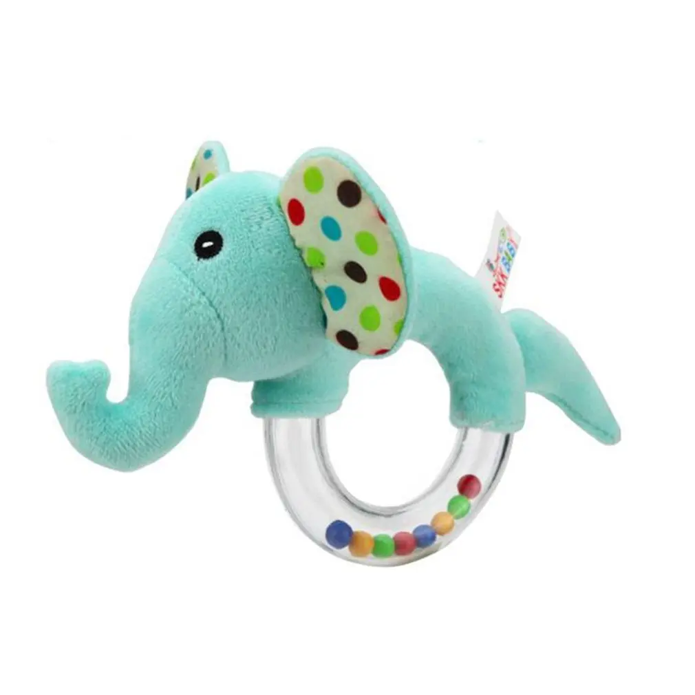 

Baby Rattle Toys Cartoon Animal Hand Bells for Newborn Baby Grasping Animal Ringing Cute Plush Rabbit Bear Elephant Baby Toys