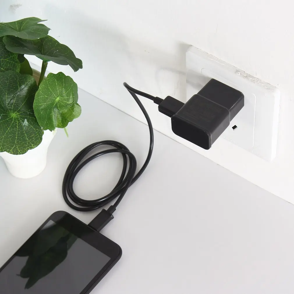 Универсальный Портативный USB зарядное устройство адаптер с микро кабель для
