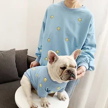 Новый весенне летний свитер для домашних животных со смайликом
