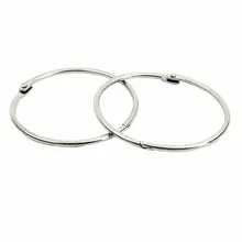 2 шт Серебряный тон " Внутренний диаметр Looseleaf связующее кольцо для книга для скрапбукинга