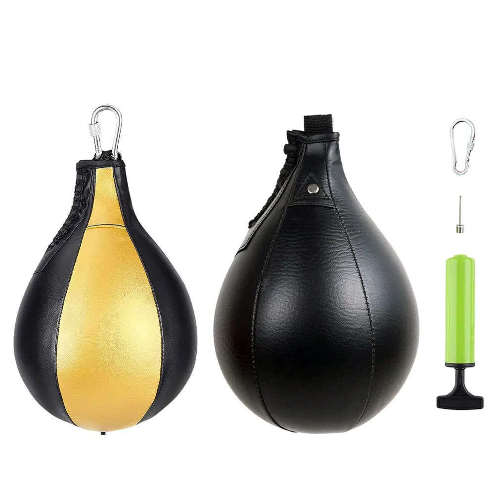 PU Punching Ball Pear Boxing Bag Training Reaction Speed Speed Balls
