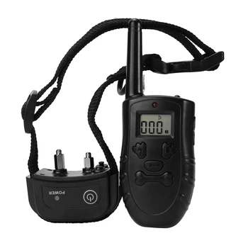 

New Dog Anti Barking Trainer Retractable Waterproof Electric Shock Vibration Dog Trainer Remote Control With Belt & Collar Recei