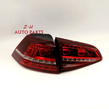 

2PC NEW LED Dark Tail Rear Light Lamp Darkd Red Lamp Dynamic Tail Light Assembly For VW GOLF GTI MK7 14-16 5G0945208A 5G0945308A