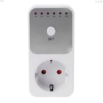 

EU Plug Electricity Power Metering Socket 10Hr Timer Socket Countdown Intelligent Time Setting Swtich Timer Control Socket