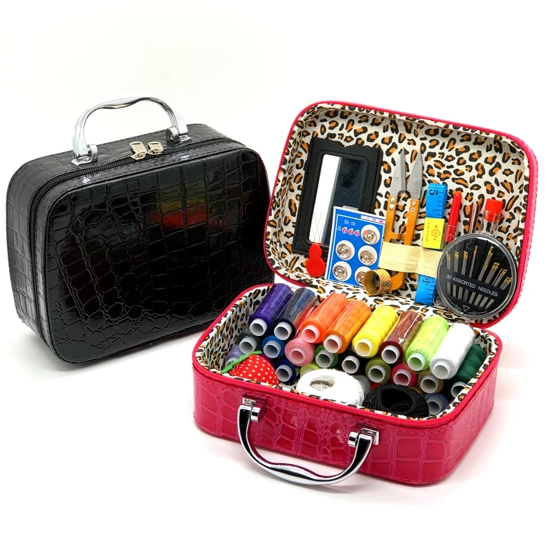 Christmas Decoration Pu Sewing Kit Portable Sewing Box Set Korea