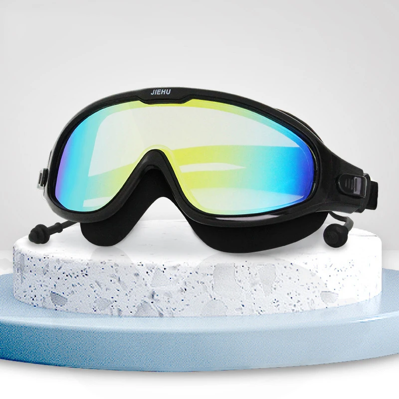 Myopia Swimming Glasses Optical Anti-Fog Swim Goggles Prescription Corrective Snorkel Mask Free Ear Plug & Storage Bag 3