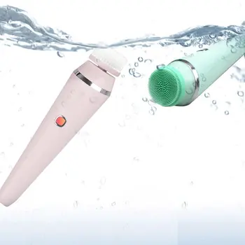 

Four In One Electric Face Brush Waterproof Beauty Silicone Cleanser Blackhead Cleansing And Exfoliating Facial Massager