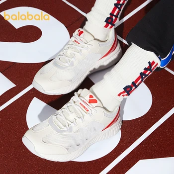 

Balabala Boys sports shoes summer mesh breathable children shoes girls sports shoes breathable elastic running shoes