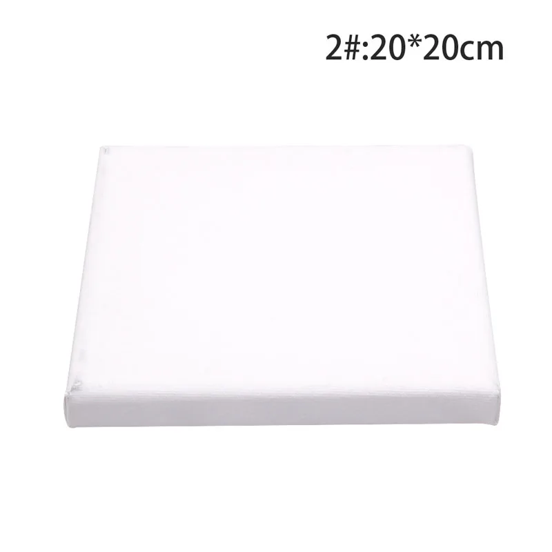 Белая пустая квадратная художница холст деревянная доска рамка для грунтованных масляные, акриловые краски - Цвет: 2