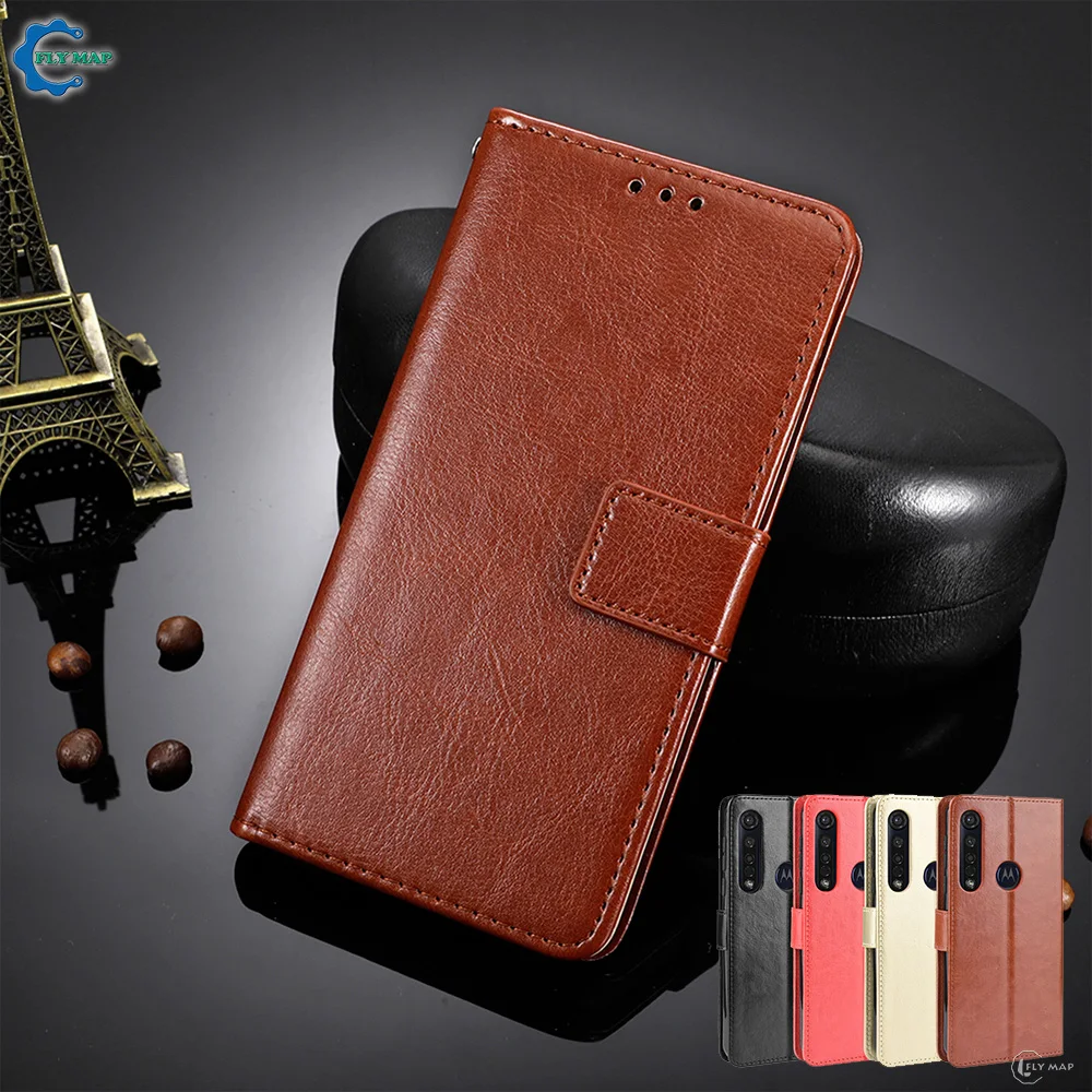 Vintage Flip Case For Motorola Moto G8 PLUS Wallet Phone Soft PU Leather Bag Silicone Cover for G8plus 8g XT2019_2 XT2019_1 Capa | Мобильные