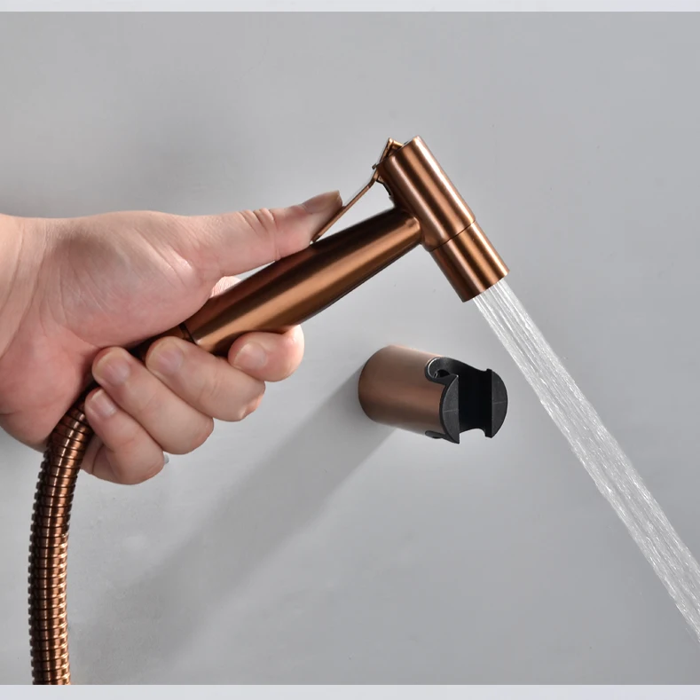 Handheld Bidet Spray Shower Set Toilet Sprayer Douche kit Bidet Faucet,Brushed Nickel,Rose gold Brushed gol 304 Stainless Steel Handheld Bidet Spray Shower Set Toilet Sprayer Douche kit Bidet Faucet,Brushed Nickel,Rose gold Brushed gol 304 Stainless Steel