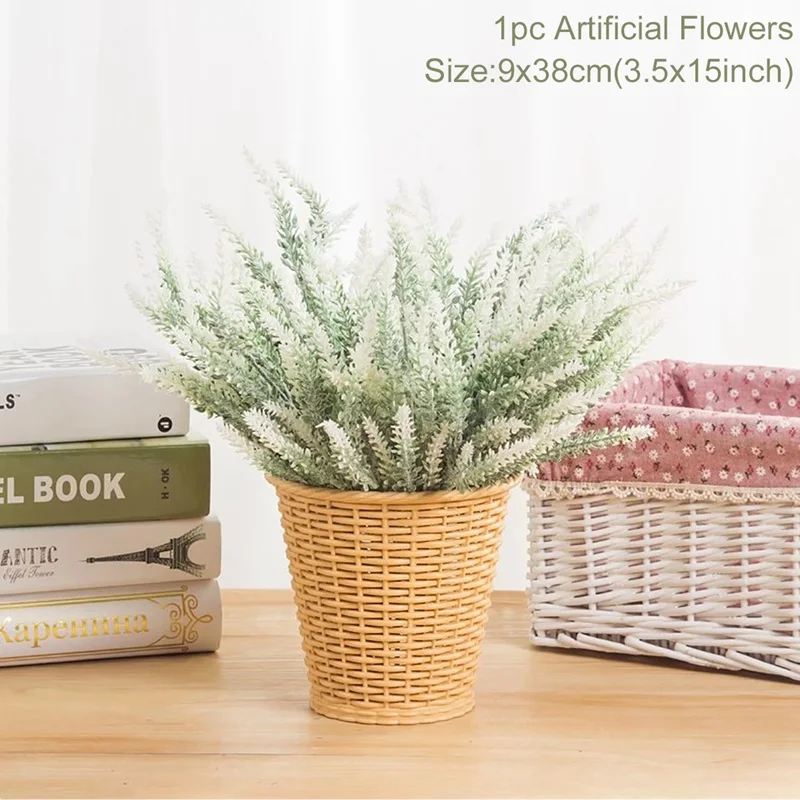 Lavender Bouquet Artificial High Quality Silk Flowers for Home Decor