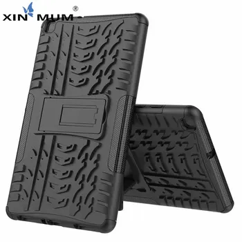 

Case For Samsung TAB A 8.0 Inch 2019 T290 T295 Cover Back Cover Silicon TPU PC Stand Armor Heavy Rugged Phone Case