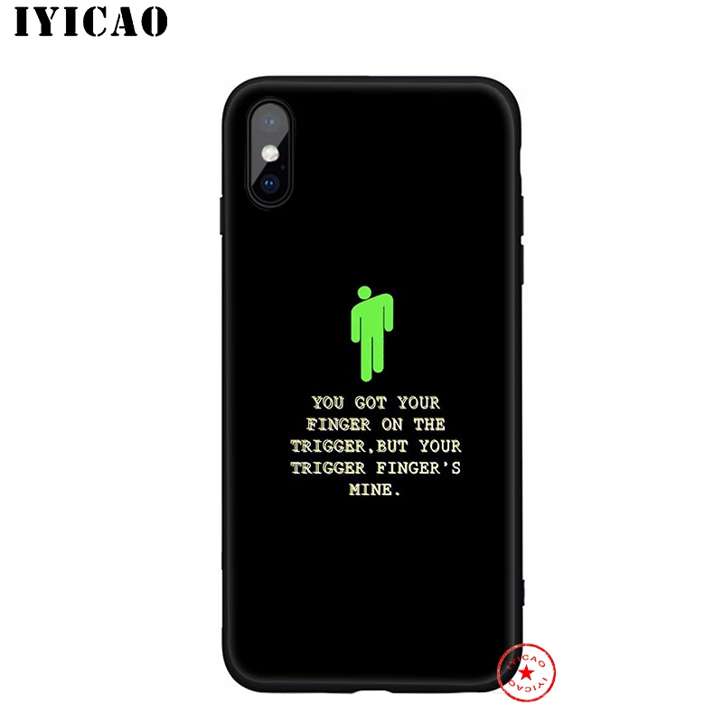 IYICAO Billie Eilish мягкий чехол для телефона iPhone 11 Pro XR X XS Max 6 6S 7 8 Plus 5 5S SE силиконовый TPU 7 Plus - Color: 7