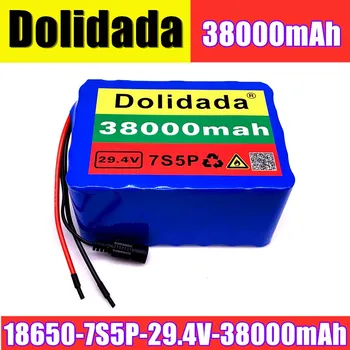 

18650 Battery 7S5P 24V38Ah battery pack 500w 29.4V 38000mAh lithium ion battery for wheelchair electric bicycle