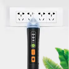 Бесконтактный Тестер Напряжения er Многофункциональный тест электроэнергии ручка с светодиодный фонарик зуммер сигнализация для электрика