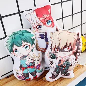 

Cartoon Anime My Hero 18-20cm Dolls Plush Toys Academia Keychain Bag Pendant Midoriya Izuku Todoroki Shouto Kid Gift Stuffed Toy