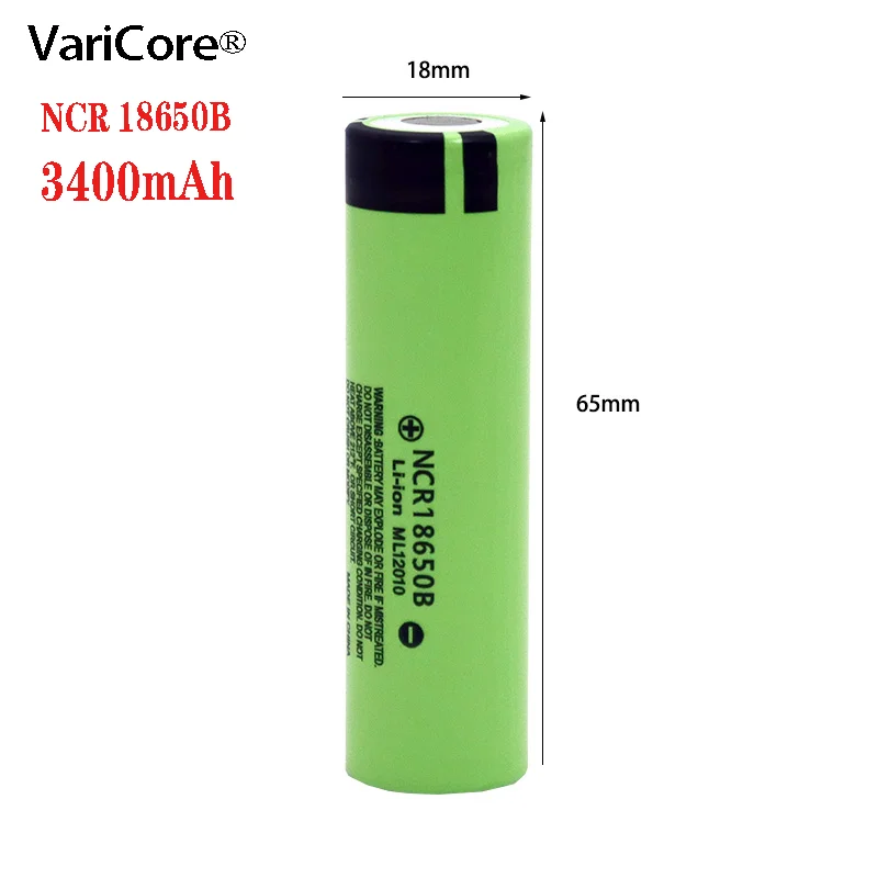 100% новый Оригинальный NCR18650B 3 7 v 3400mah 18650 литиевая аккумуляторная батарея для