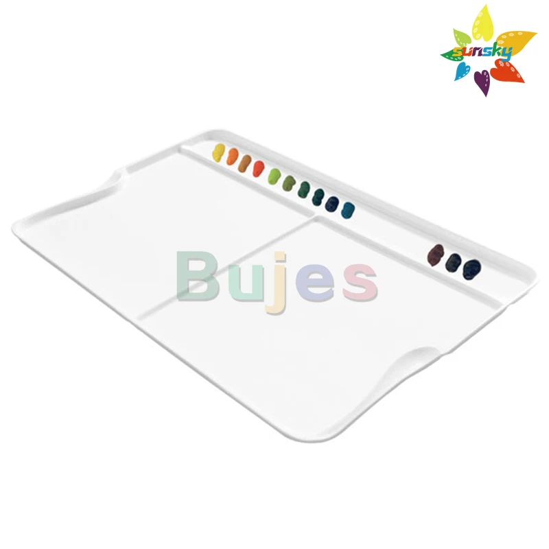 MIJELLO Watercolor palette,bulletproof glass,both the upper and lower covers can be used as palette,Various specifications