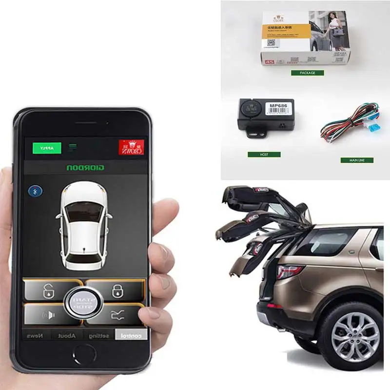 car alarm system for chevy keyless entry central locking universal Automatic Trunk Opening Smart control style MP686 | Автомобили и