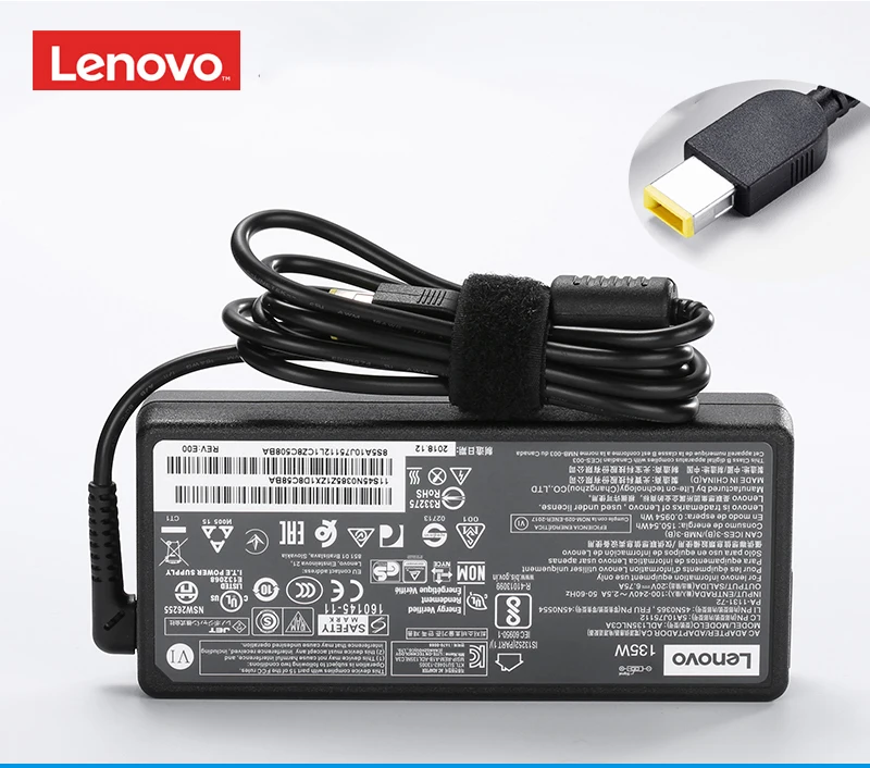 lenovo Y50 Y50-70 Y50-80 Y700 T440P T540P W540 135 Вт Питание ноутбука адаптер переменного тока зарядное устройство ADL135NLC3A адаптер