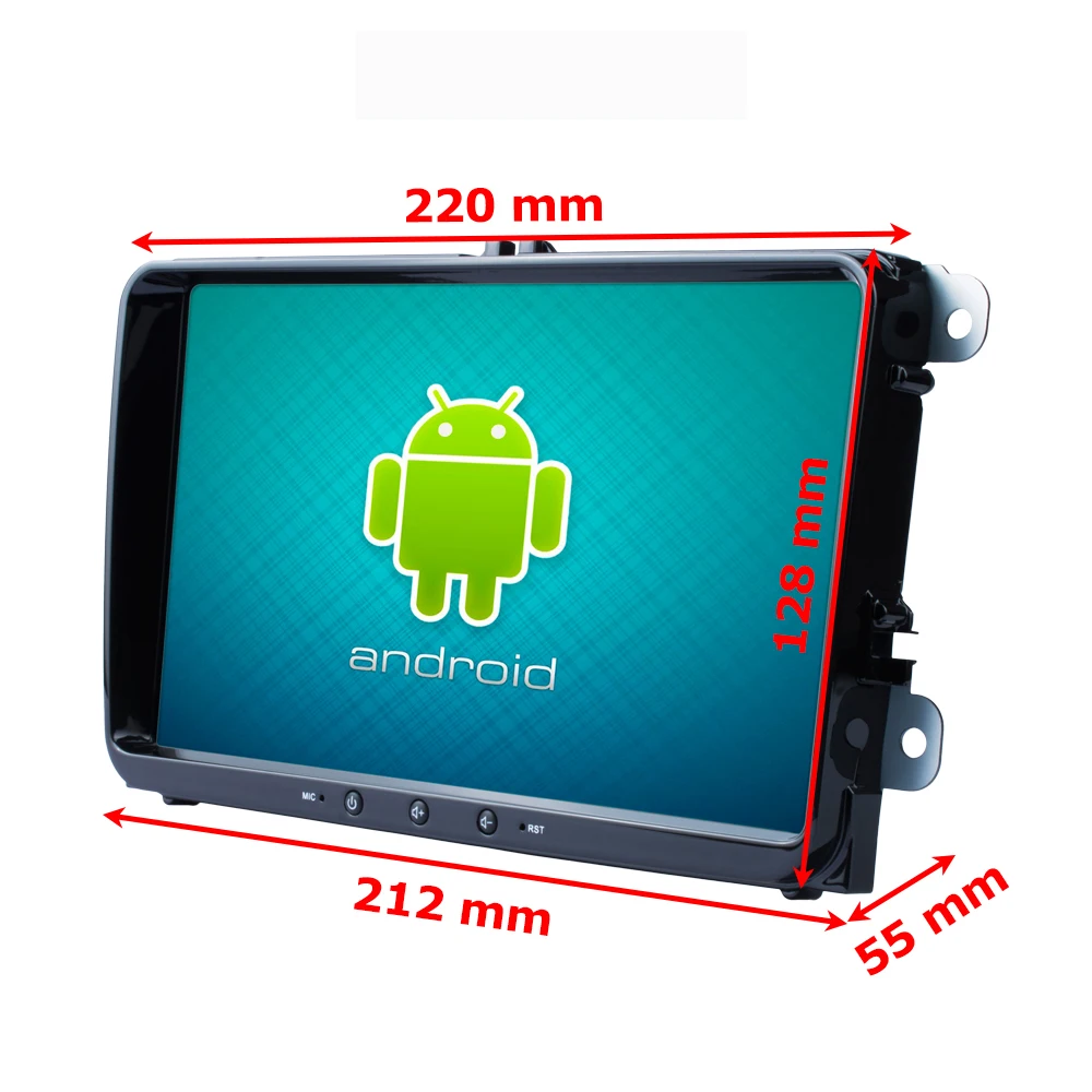 Podofo Android 8,1 2Din Автомагнитола для VW/Volkswagen/Golf/Polo/Tiguan/Passat/b7/b6/leon/Skoda/Octavia gps Автомобильный мультимедийный плеер