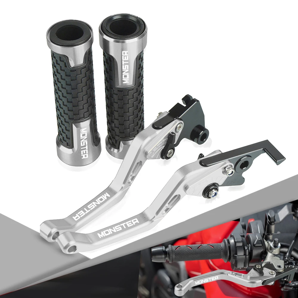 Для DUCATI 400 MONSTER 2004-2007 Мотоциклетные аксессуары алюминиевые регулируемые складные