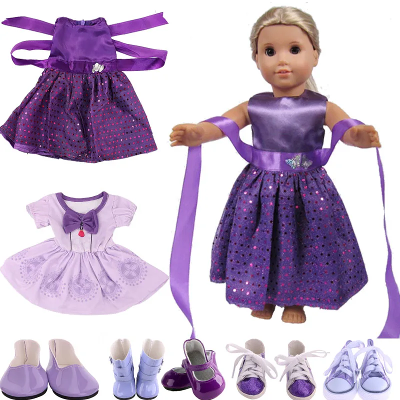 

Аксессуары для кукол, обувь, зонт, чемодан, очки, для 18-дюймовой американской куклы и 43 см куклы новорожденных, детский подарок