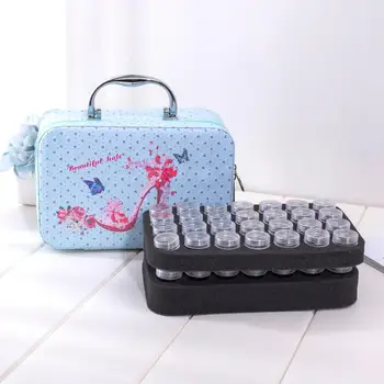 

56 Bottles Diamond Painting Container Storage Carry Case Embroidery Box Tools Classic Colors and Simple Durable Design