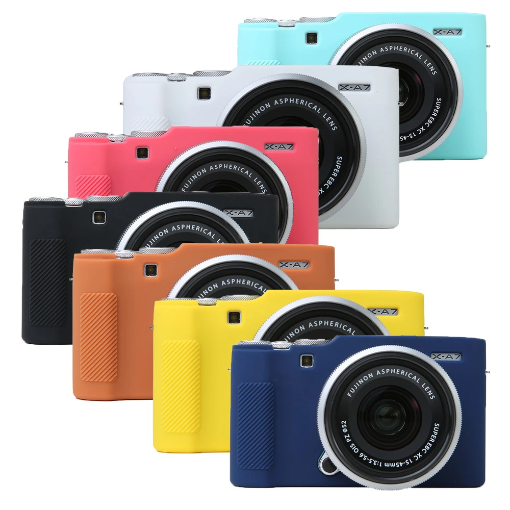 herberg kalmeren lood Soft Silicone Camera Case Rubber Cover For Fujifilm Xa7 Fuji Xa-7  Pretective Case 9 Color - Camera Bags & Cases - AliExpress
