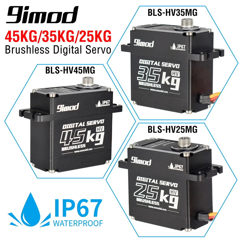 Servo Waterproof 9imod DSC45MG – 45KG, Engrenages Métal – Pour Voiture Et Bateau RC – 180 Degrés