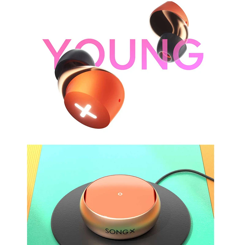 The New TWS Wireless Bluetooth Stainless Steel 5.0 Supports Wireless Charging Stereo On-Ear Waterproof Headphones