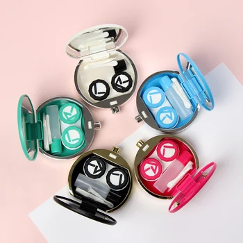 

Portable Cute Perfume Bottles Shape Mini Contact Lenses Box Eyewear Container Lens Case Travel Kit Holder Eyewear Accessories