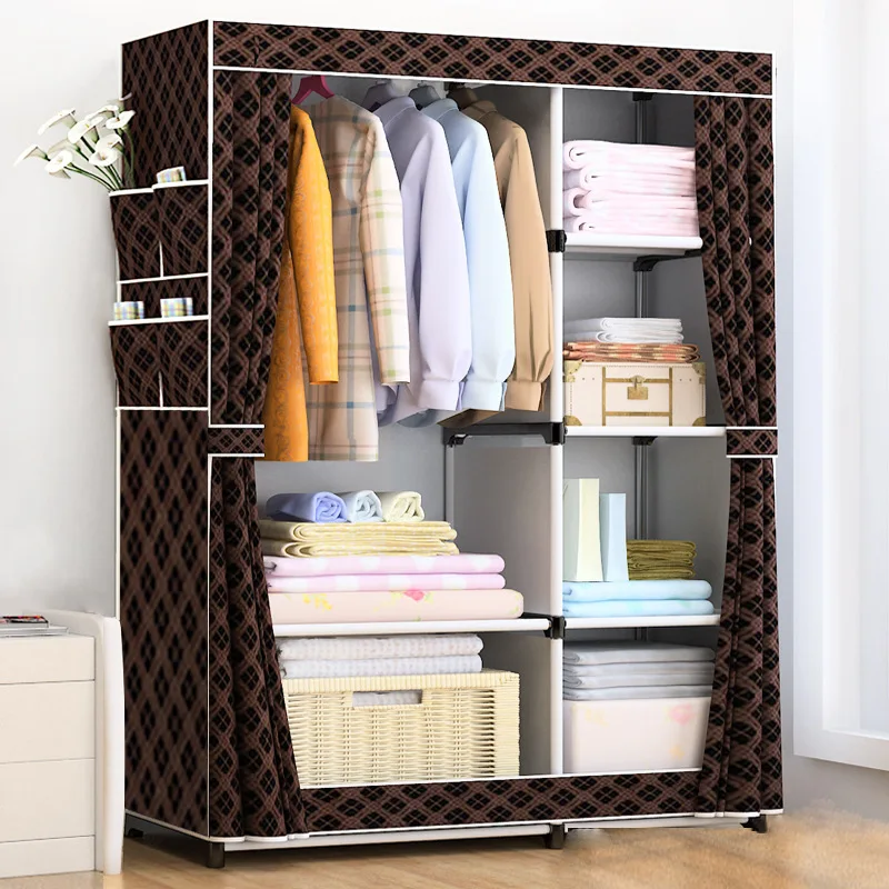 Multipurpose Non-woven Cloth Wardrobe Folding Portable Clothing Storage Cabinet Dustproof Cloth Closet Home Furniture Multipurpose Non-woven Cloth Wardrobe Folding Portable Clothing Storage Cabinet Dustproof Cloth Closet Home Furniture