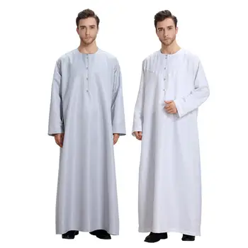 

Eid Musulman De Mode Homme Man Abaya Muslim Dress Abayas Robe Saudi Arabia Kleding Mannen Kaftan Oman Pakistan Islam Clothing