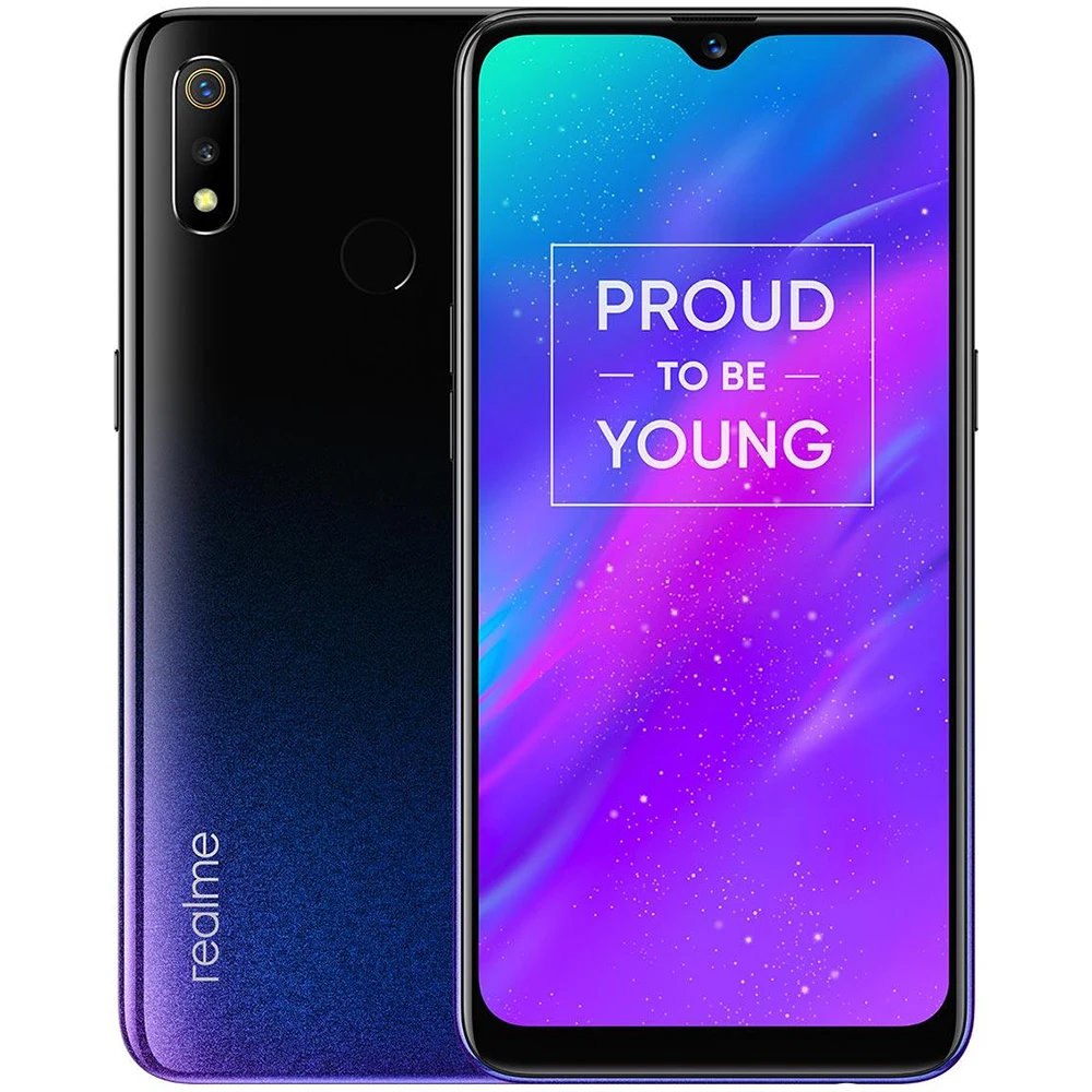 

Realme 3 4G Smartphone 6.2 inch Android 9.0 Helio P70 Octa Core 3GB RAM 32GB ROM 13.0MP + 2.0MP Rear Camera 4230mAh Cellphones