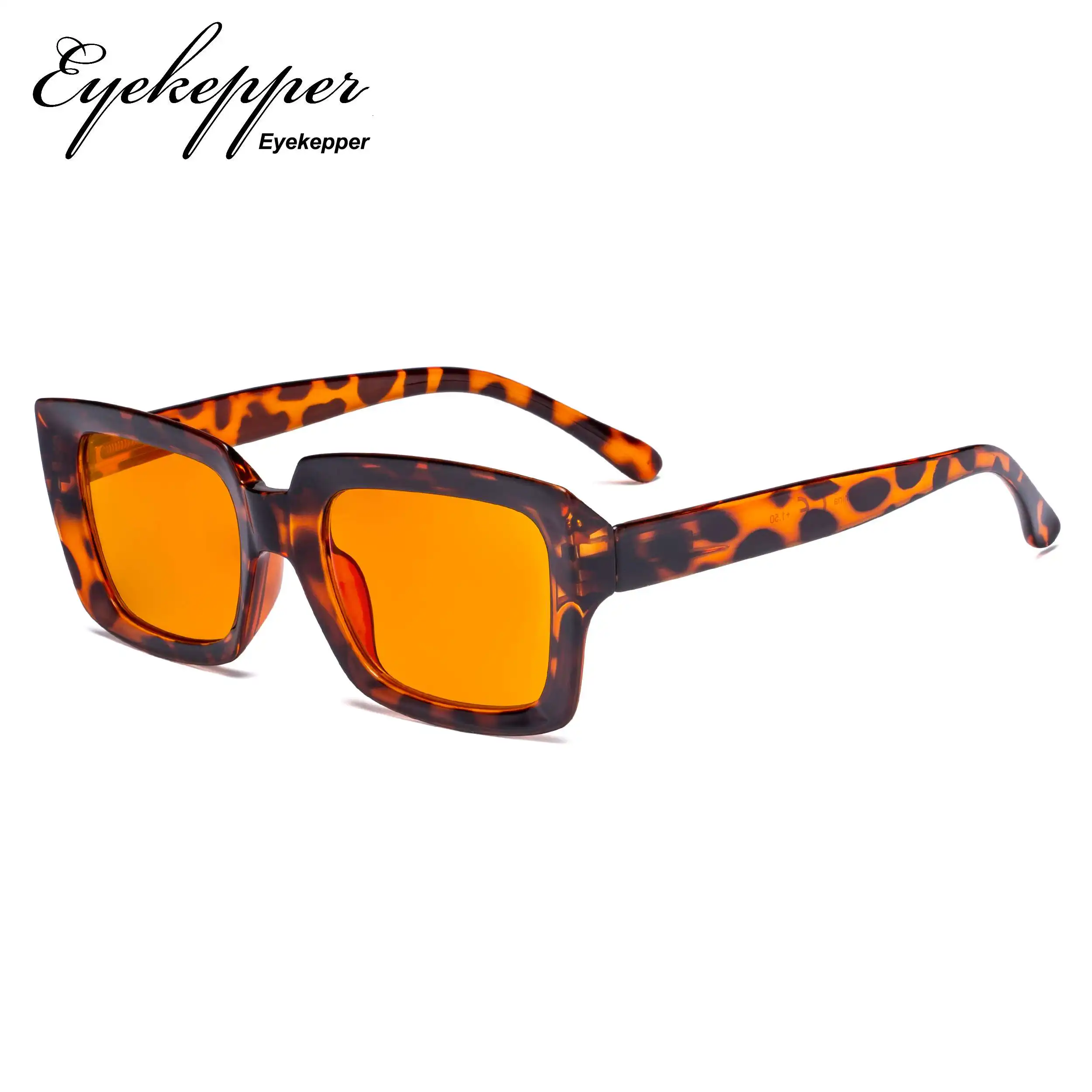 DS9107 Eyekepper синие блокирующие очки с оранжевым тонированным фильтром линзы для сна-большие квадратные компьютерные очки для женщин