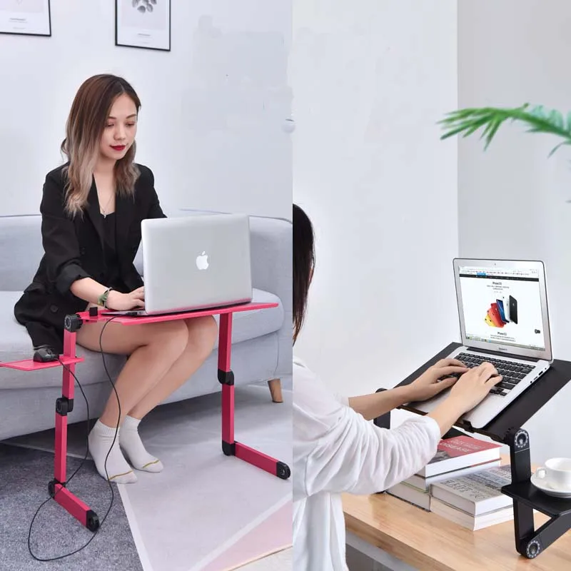 Laptop Desk Portable Adjustable Aluminum Ergonomic TV Bed Laptop Tray PC Table Stand Notebook Table Desk Stand With Mouse Pad Laptop Desk Portable Adjustable Aluminum Ergonomic TV Bed Laptop Tray PC Table Stand Notebook Table Desk Stand With Mouse Pad