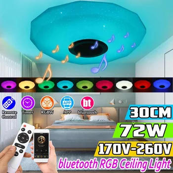 

Smart ceiling lamp Modern RGB LED ceiling Lights home lighting 72W APP Bluetooth Music light bedroom lamps bT Crystal Music Bulb
