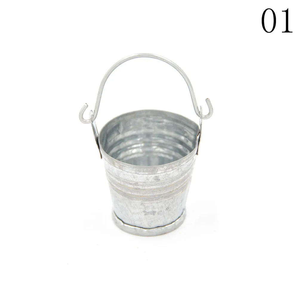Scale 1:12 Dollhouse Miniature Kitchen Garden Mop Bucket Classic Pretend Play Furniture Cute Toys Creative Gifts Presents 1pc - Цвет: appro 2.5cm high