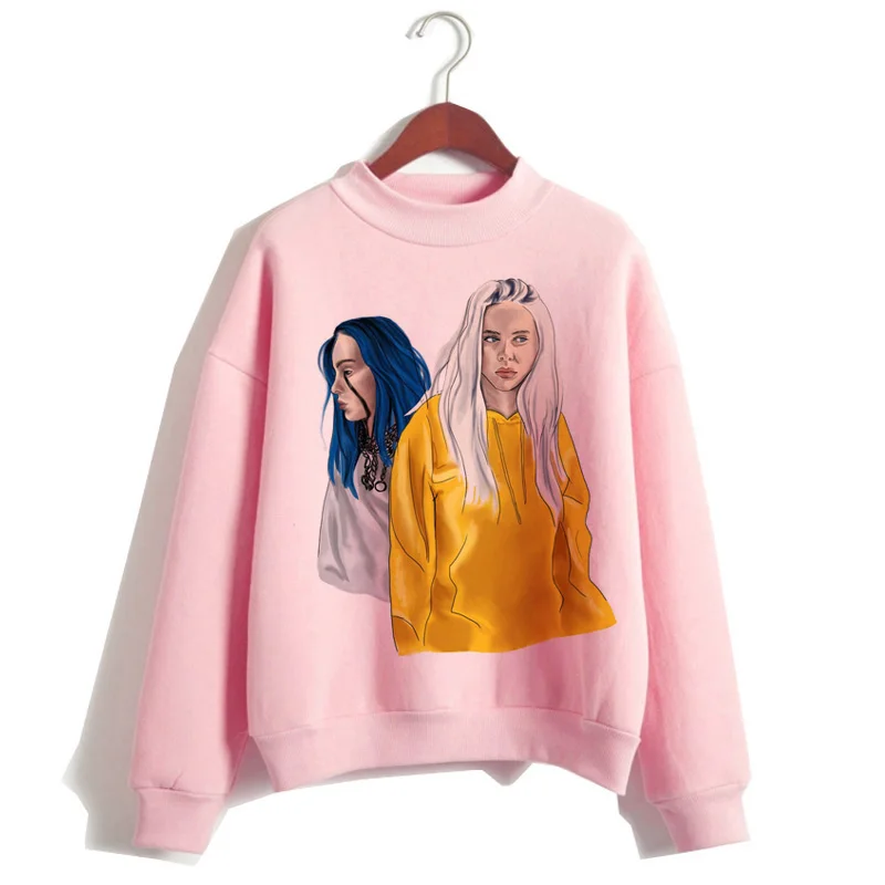 Billie Eilish, худи, женская одежда, толстовка, Корейская, 90 s, с капюшоном, Harajuku, с принтом, толстовки, уличная, топ, повседневная, ulzzang, капюшон