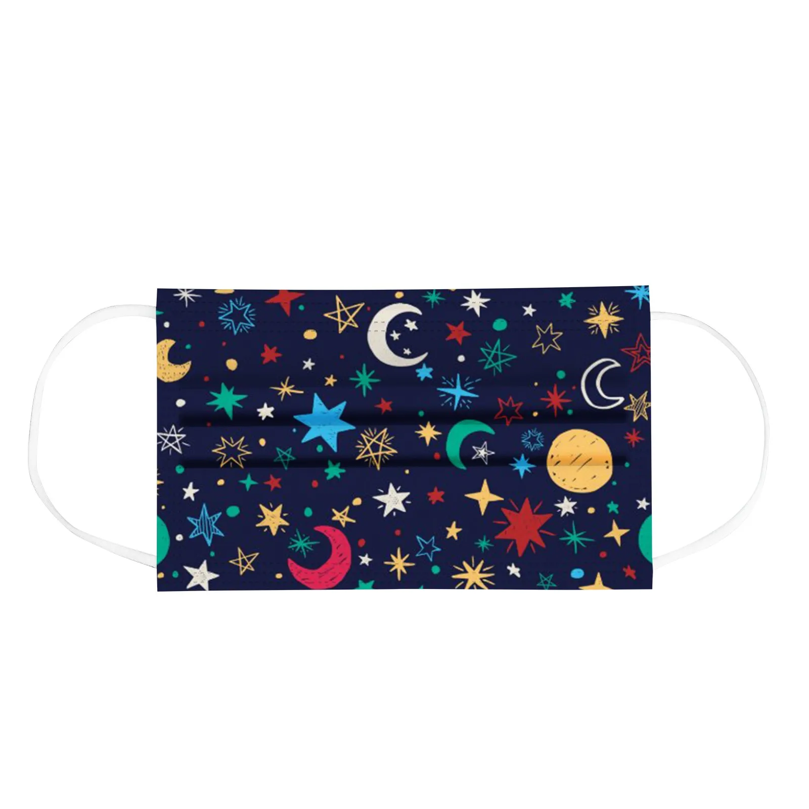 10/30/50pcs Children's Mask Cartoon Planet Print Disposable Face Mask Boy Girls Universe Pattern Industrial 3Ply Ear Loop MaskS 6