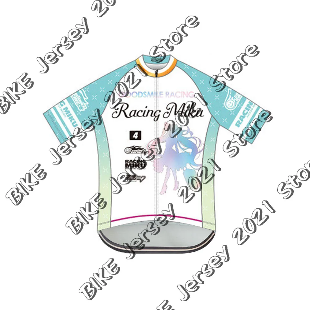 New Racing Miku Cycling Jersey Set Summer Japan Mens Clothing Road Bike Shirts Suit Bicycle Bib Shorts MTB Maillot Culotte