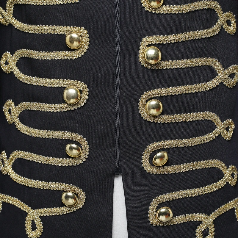 Shenrun мужской черный пиджак на молнии, военный парадный костюм, стоячий воротник, певец, танцор, модная куртка, DJ, вечерние, сценический костюм