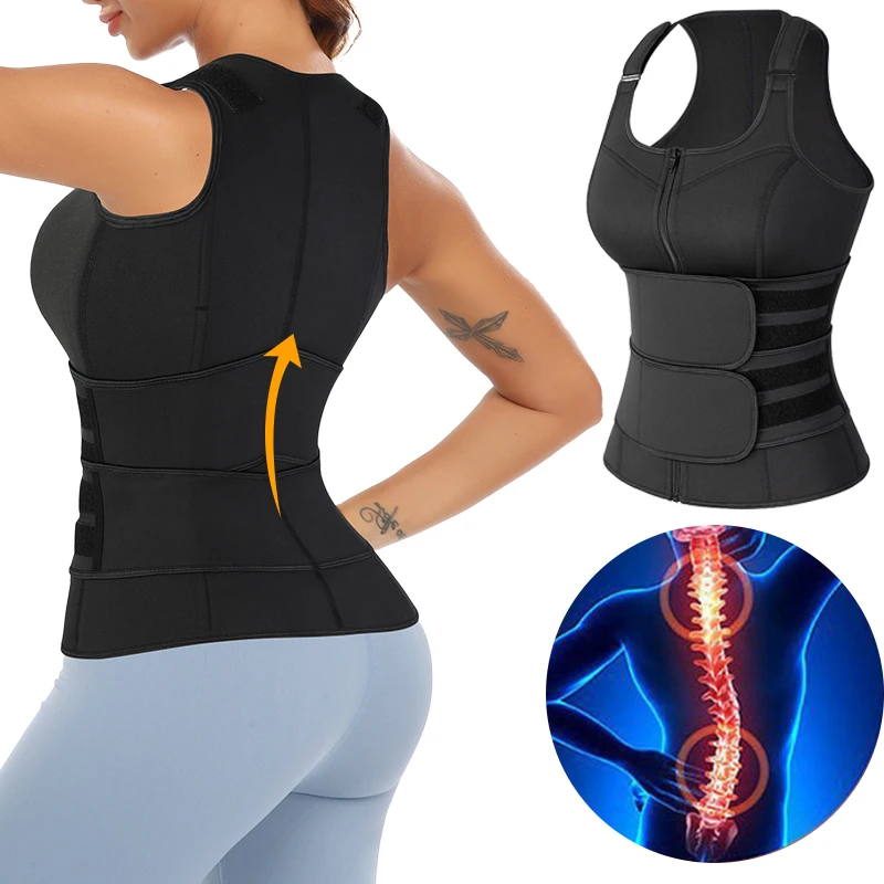 Women Adjustable Posture Corrector Back Support Strap Shoulder Lumbar