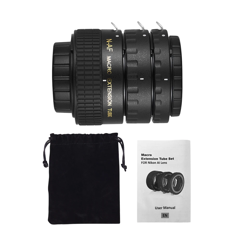 Набор Колец-адаптеров для макрообъектива с автофокусом(12 мм+ 20 мм+ 36 мм) ttl для nf-крепления объектива для Nikon D5 D750 DSLR камер