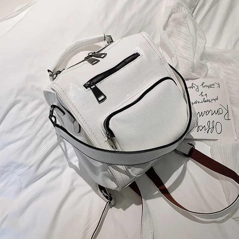 

New Arrival Bag Women's 2019 Korean-style Fashion Casual Backpack Versatile Simple Multi-functional Hand dan bei bao