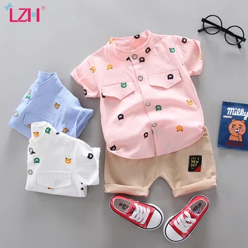 

Infant Baby Boys Clothing Sets 2020 Summer Toddler Baby Boys Clothes Print shirt+Shorts 2pcs Outfit Suit Casual Newborn Clothes