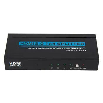 

4K HDMI 2.0 Splitter Full HD 1080p Video HDMI Switch Switch 1X4 For HDTV DVD for PS3 Xbox