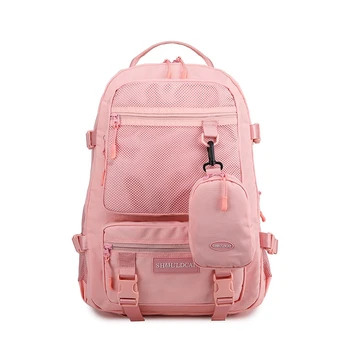 

LJL-Girls Laptop Backpacks Pink Men Bagpack Women Travel Backpack School Bags Bag for Boys Teenage
